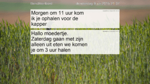 berichtenbord screenshot